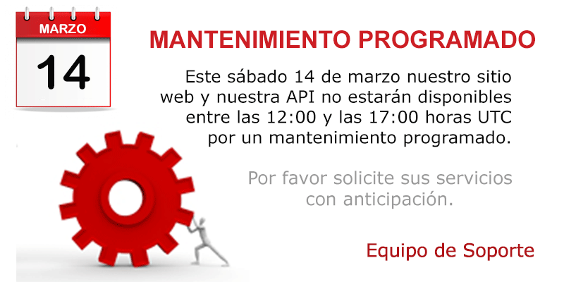Mantenimiento programado